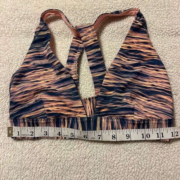 Lululemon Shanti Surf Crossback Top Bikini Bottoms Pink Blue Dream Waves Print - Picture 4 of 14